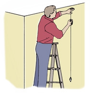 How to Make a Plumb Bob Line for Painting Wall Stripes
