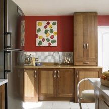 red kitchen design colors